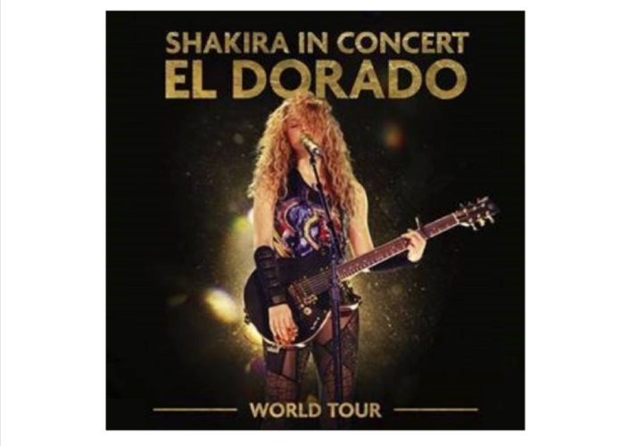 H Shakira ανακοινώνει την κυκλοφορία του Shakira In Concert: El Dorado World Tour live album