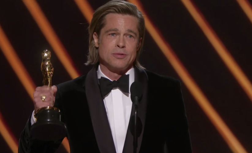Ο Brad Pitt αφιέρωσε το Oscar Β’ Ανδρικού Ρόλου που κέρδισε στα παιδιά του